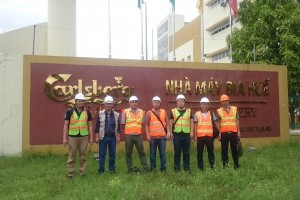 Lắp đặt hệ thống máy Rửa, Máy thanh trùng, dây chuyền sản xuất tại nhà máy Bia Huế